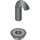 NIEDAX - Crochet GRSM 6, fixation rapide des CDC Fil sur console, inox 304L