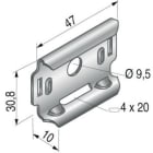 NIEDAX FRANCE - Clips multifonction T25/50, largeur maxi 200 mm, ZM