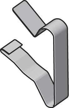 NIEDAX - Clips CO7 imperdable, pour couvercles de goulottes GRS, Inox
