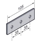 NIEDAX - Rectangle 105x35, pour C35x35, Gamme SU 35, finition EZ