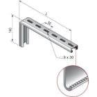 NIEDAX - Console STRUT C41x21, 400 mm, finition SZ, supportage lourd