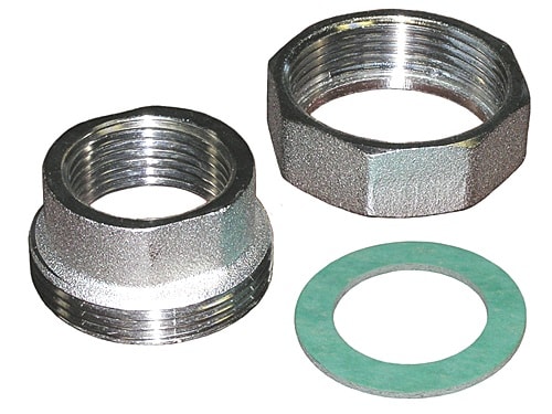 BRV - ENSEMBLE ECROU 1 ADAPTEUR FEMELLE EXECUTION NICKEL ET JOINT FIBRE