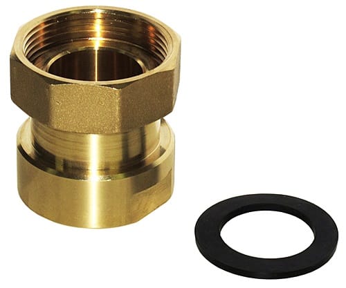 BRV - ENSEMBLE ECROU JOINT EN EPDM ET RACCORD FEMELLE (EXECUTION EN LAITON JAUNE)11-4