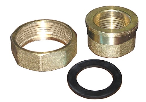 BRV - ENSEMBLE ECROU JOINT EN EPDM ET RACCORD FEMELLE (EXECUTION EN LAITON JAUNE) 1