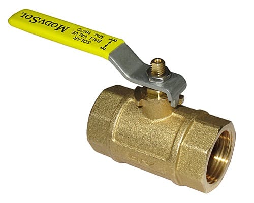 BRV - V d'arret solaire F-F passage integr cmd lev PN10 T max 120C(160C 20 sec) 3-4