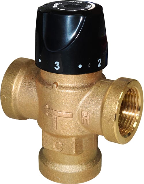 BRV - MITIGEUR THERMOSTATIQUE DN15 MX 95C KVS 1,5 CONF ASYMETRIQUE A L 1-2F 20-45C