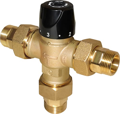 BRV - MITIGEUR THERMOSTATIQUE DN15 MX 95C KVS 1,8 CONF ASYMETRIQUE A L 3-4M TUB 45-7