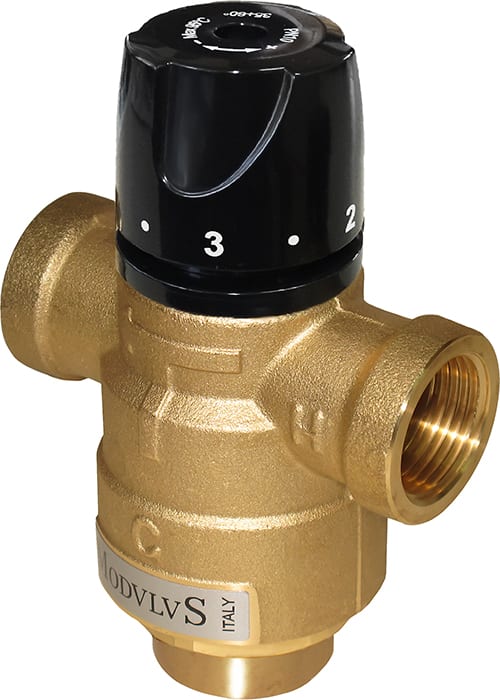 BRV - MITIGEUR THERMOSTATIQUE DN20 MX 120C KVS 2,5 CONF ASYMETRIQUE A L 3-4F 45-70C