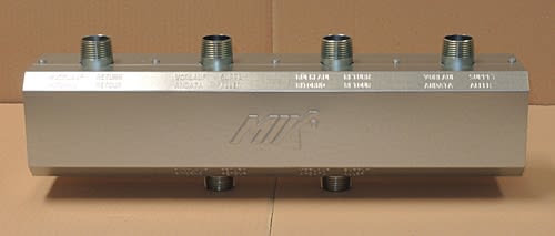 BRV - COLLECTEURS SERIE HV 60-125 POUR DN25 DEBITS JUSQU'A 2 M3-H ET 50KW POUR 2 MOD