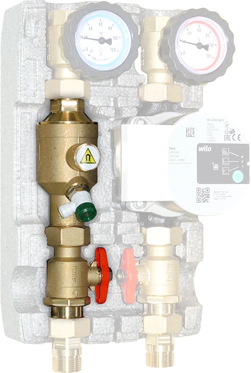 BRV - Kit transf. module direct DN20. Filtre magn-bouchon et joint-robinet a boisseau