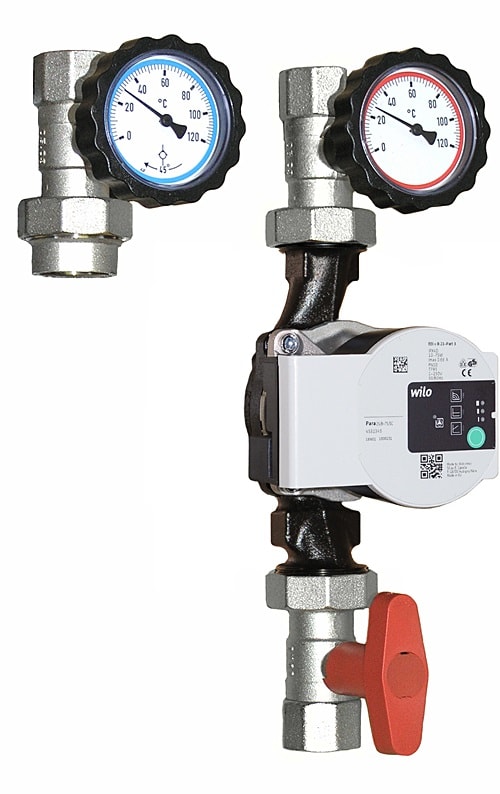 BRV - KIT DE CONN POUR CIRC 1 DEPART+RETOUR DIMENSION 1 AVEC CIRC UPM3 HYBRID 25-70