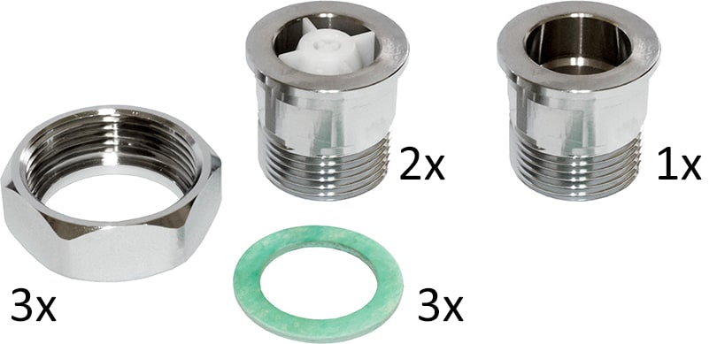 BRV - ENS RACC LIAISON MITIGEUR THERMOSTATIQUES 2 RACC CAR+FLTR MAX90C 3-4X 1ECR