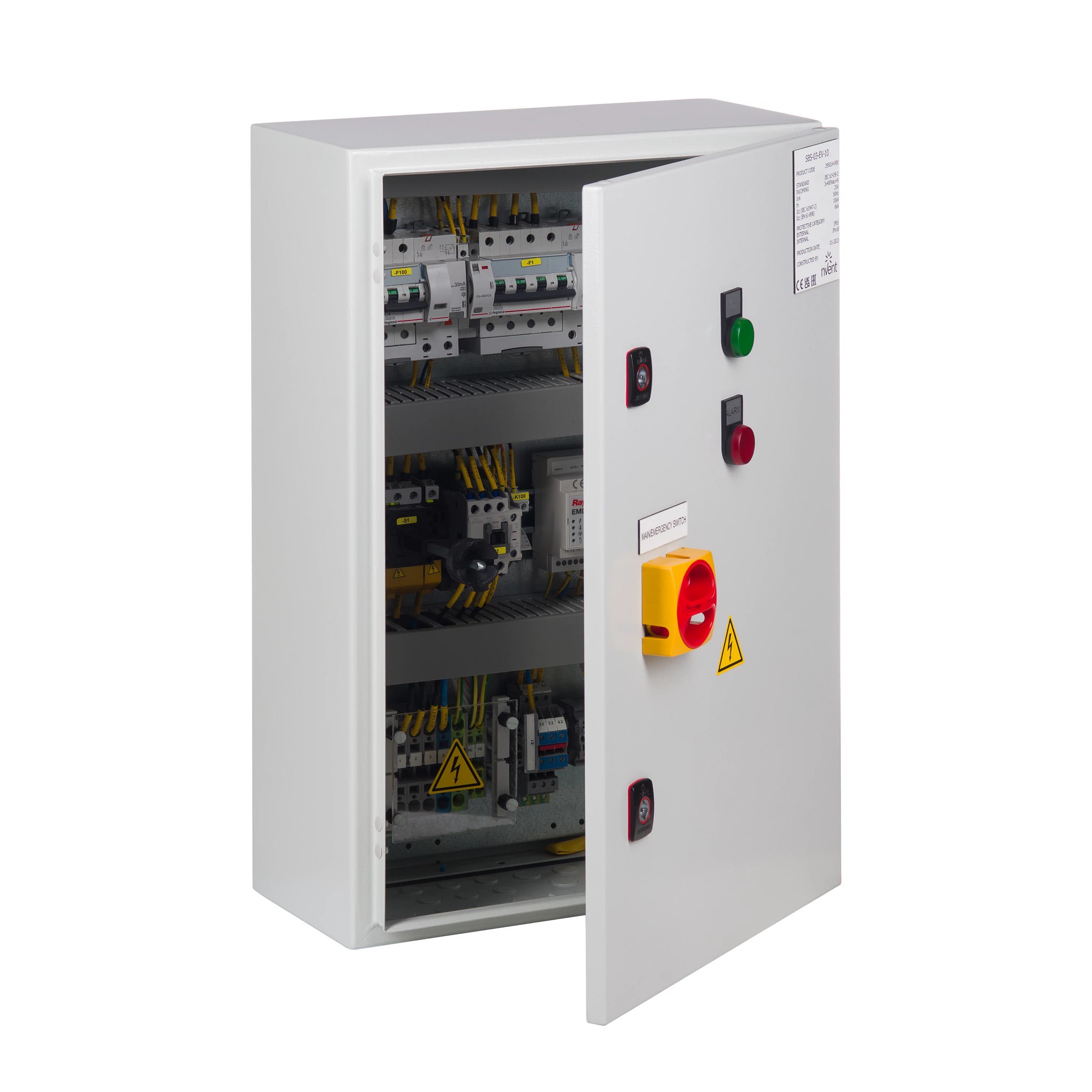 Raychem - Armoire de régul appli mise hors gel toits/gouttières, 12x20 A, EMDR-10 incl