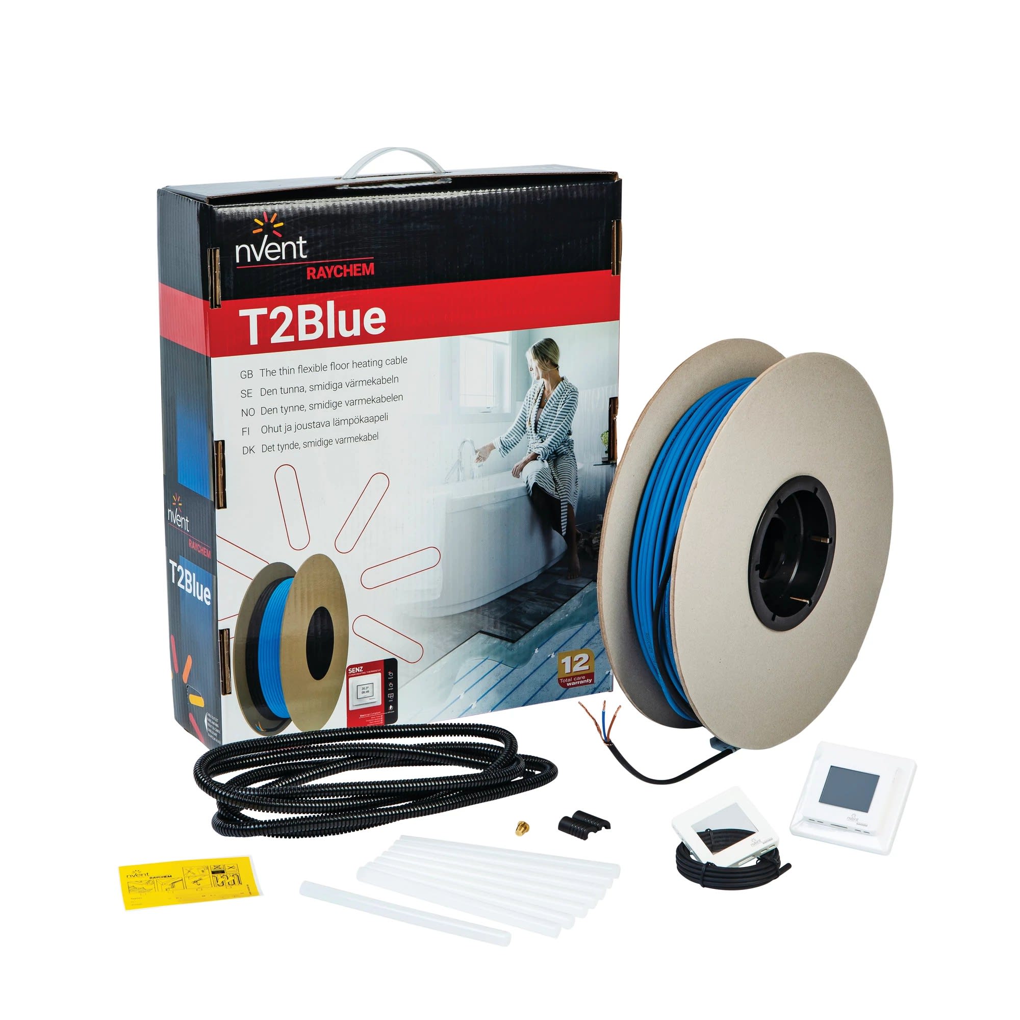 Raychem - Kit de ruban chauffant puiss const, 230 V, 10 W/m, 101 m, thermostat SENZ-WIFI