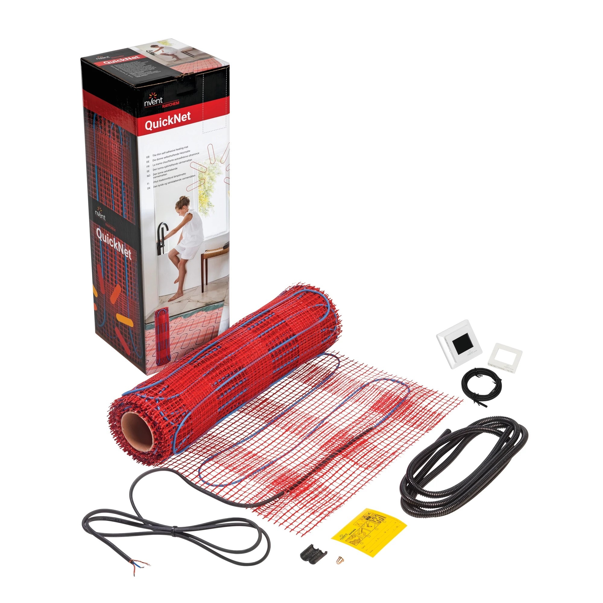 Raychem - Trame chauffante à puiss const, 230 V, 90 W/m2, 3 m2, avec thermostat SENZ-WIFI