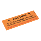 Nvent Raychem - Étiquette de signalisation « Composant sous calorifuge »