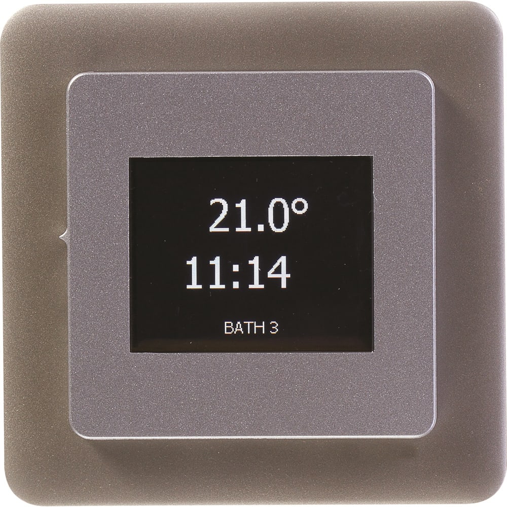 Raychem - Face séparée adaptation au thermostat SENZ WIFI à Exxact Primo métallique.