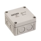 Raychem - Boîte de jonction pour zones non-dangereuses, IP66, 4 entrées, grise