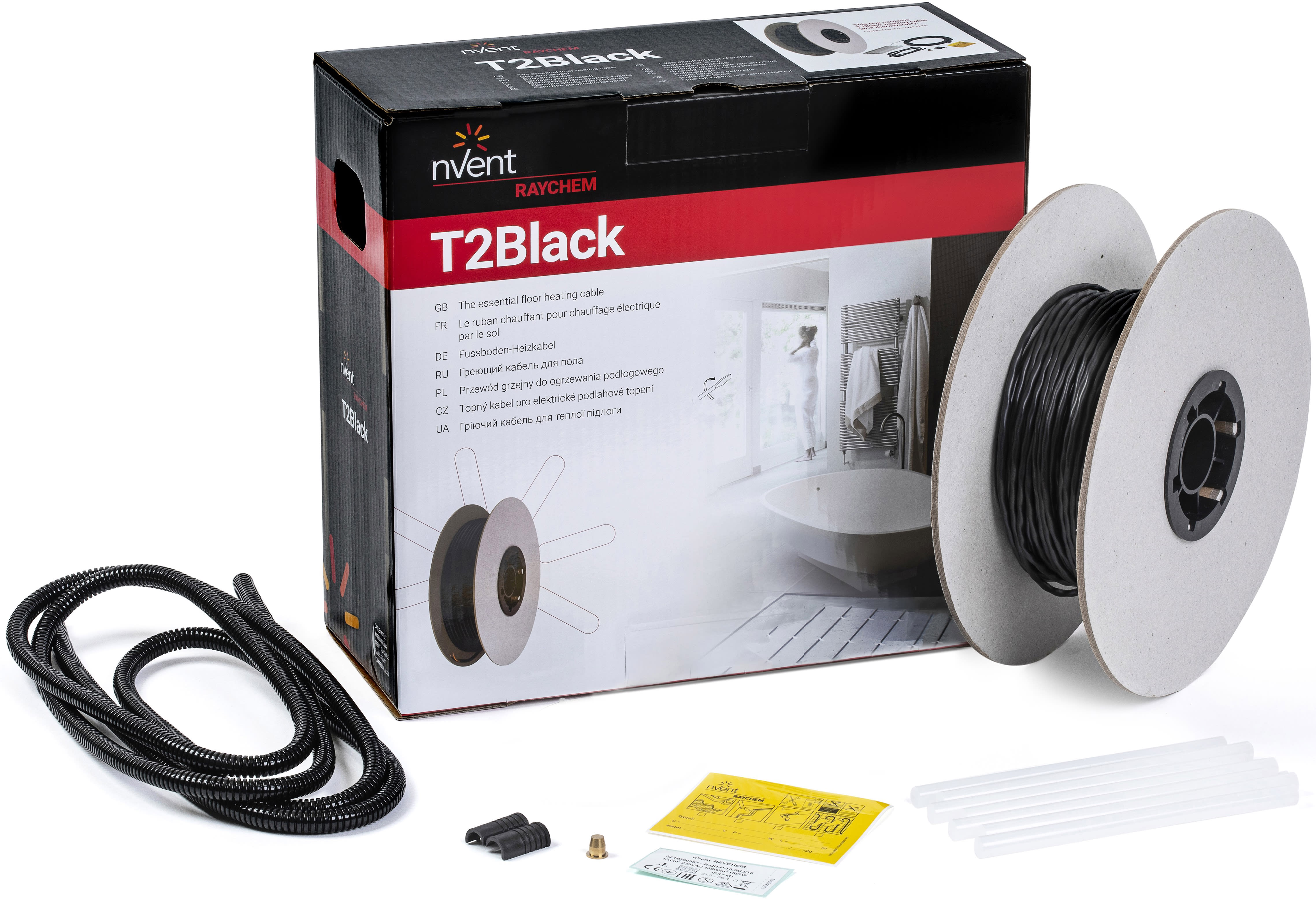 Raychem - Kit ruban chauffant puiss const, 230 V, 20 W/m, 43,0 M, 850 W, sans thermostat