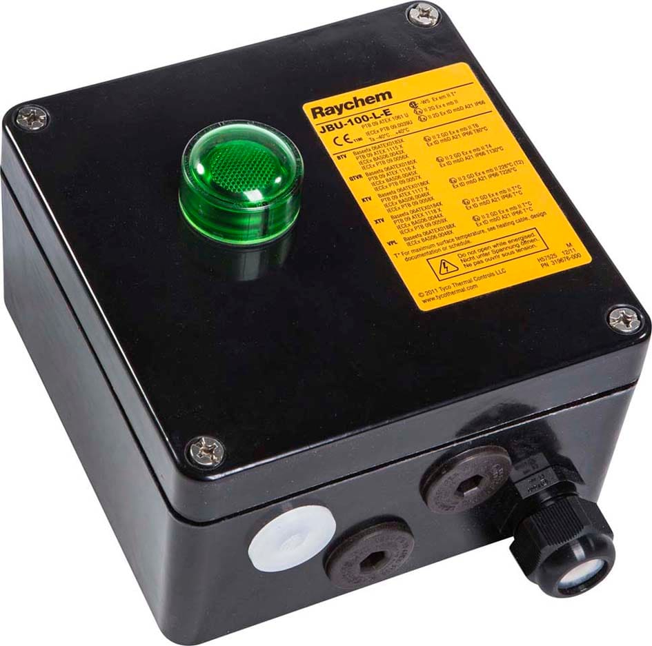 Raychem - Boîte de jonction modulaire, 4xM25, avec témoin lumineux vert, ATEX