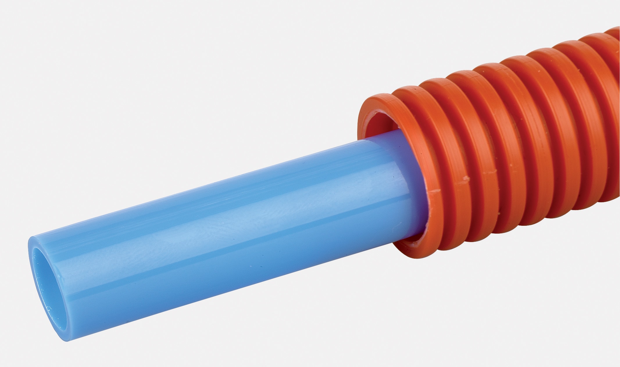 THERMACOME - Tube PER BAO gainé Ecotube bleu DN16 s/g rouge-couronne 100 m-Réticulation PEXc