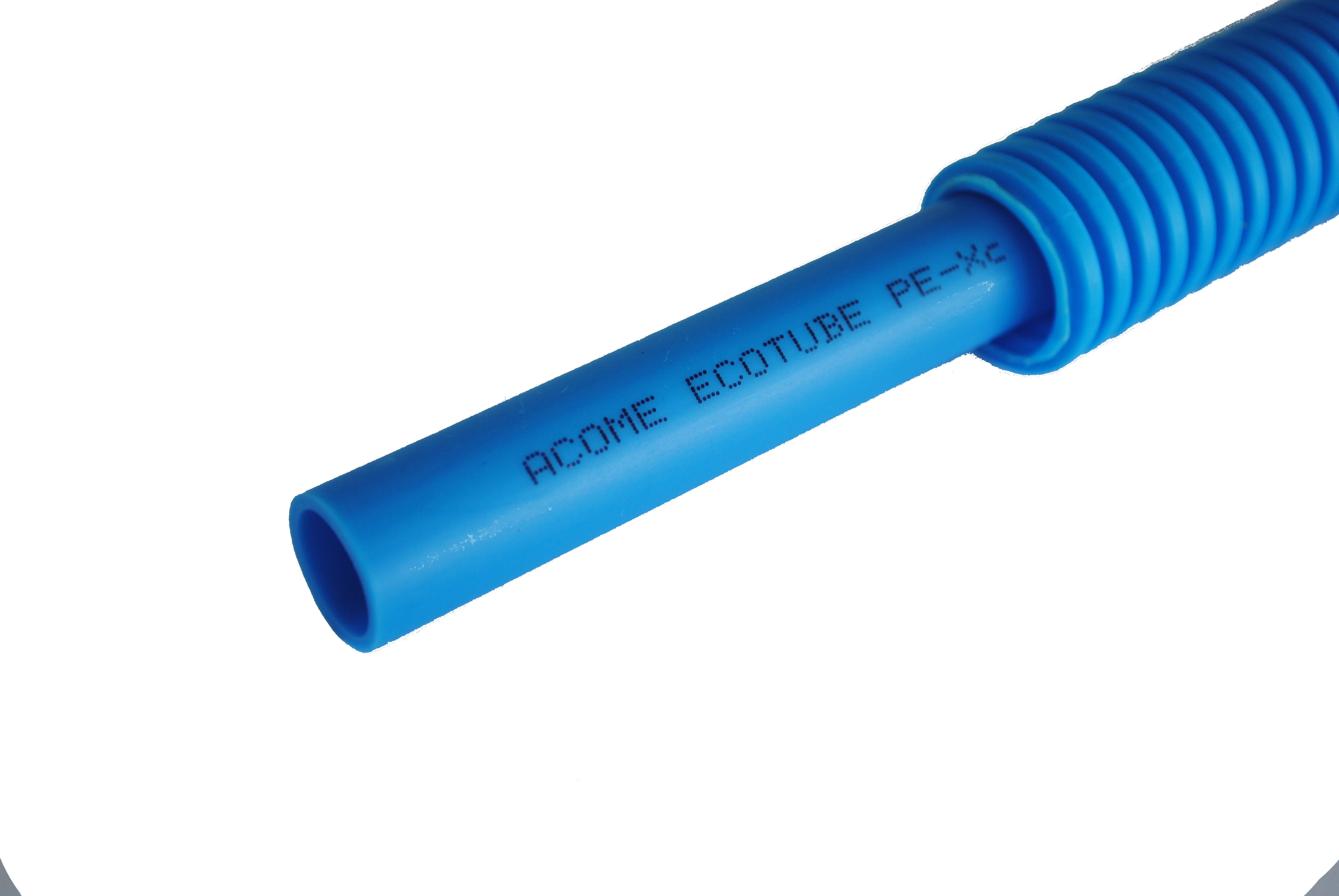 THERMACOME - Tube PER gainé Ecotube bleu DN16 s/g bleue-couronne 100 m -Réticulation PEXc