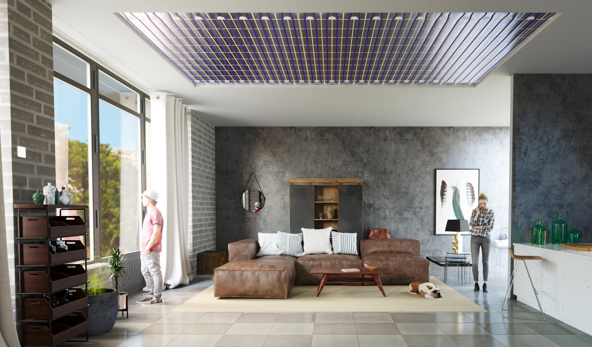 THERMACOME - Pack Acosi+ 500 - plafond chauffant rafraîchissant