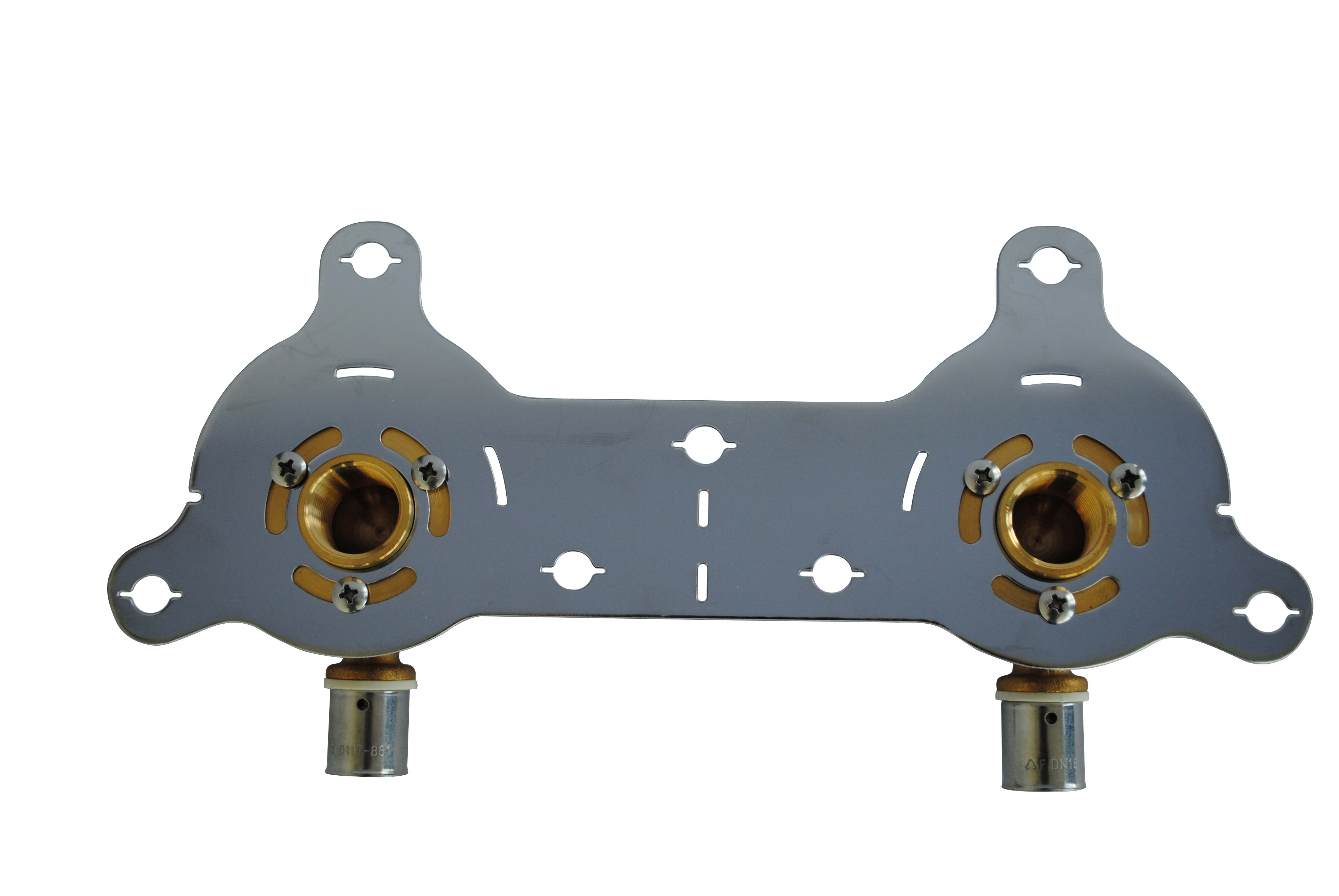 THERMACOME - Kit de fixation ACOPLAQ PER à sertir DN12 F1/2'' - Sortie de cloison sécable