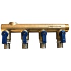 THERMACOME - Collecteur/Distributeur à sertir avec vannes DN 12 - 4 circuits