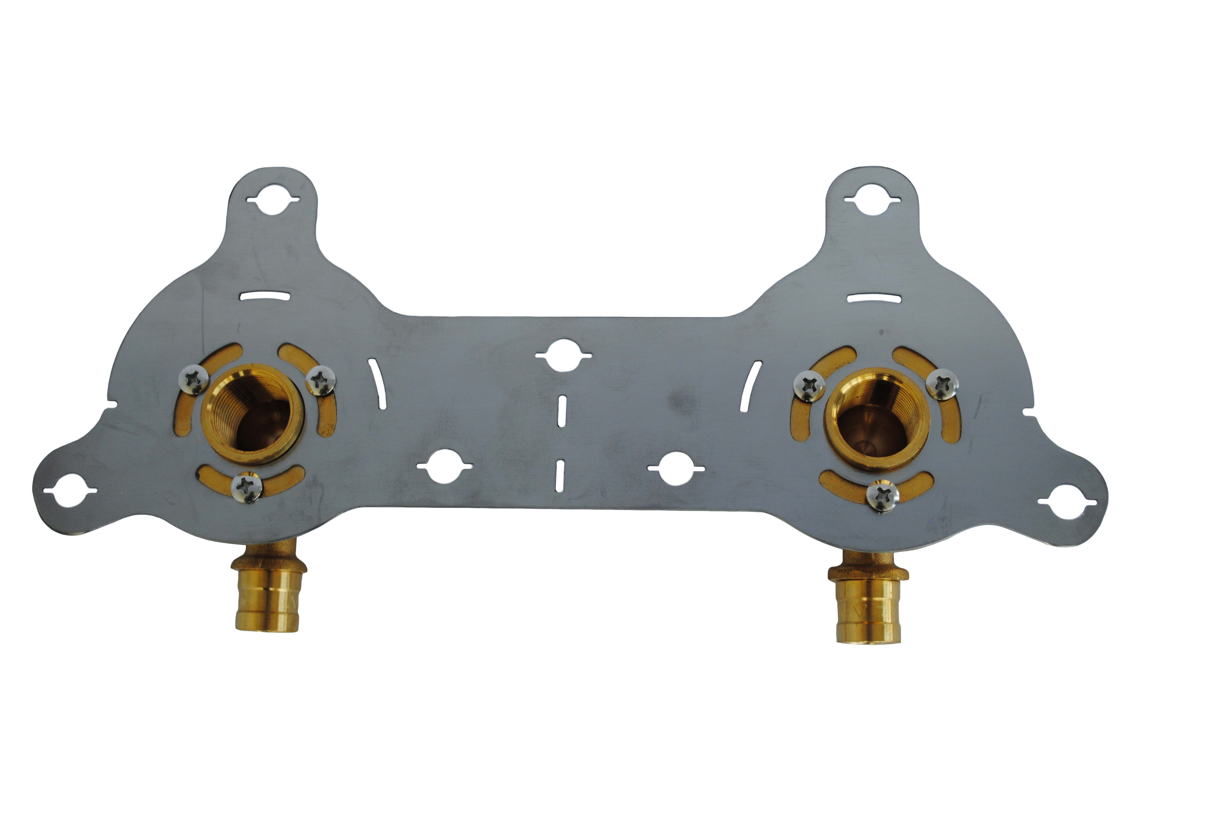 THERMACOME - Kit de fixation ACOPLAQ PER à glissement DN12 F1/2'' - Sortie de cloison sécable