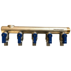 THERMACOME - Collecteur/Distributeur à sertir avec vannes DN 12 - 5 circuits