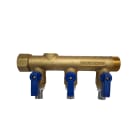 THERMACOME - Collecteur/Distributeur Mâle/Femelle à sertir avec vannes DN16 - 3 circuits