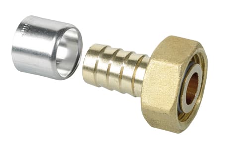 THERMACOME - Raccord à sertir double étanchéité DN20 écrou 3/4'' - Sachet de 2 pièces