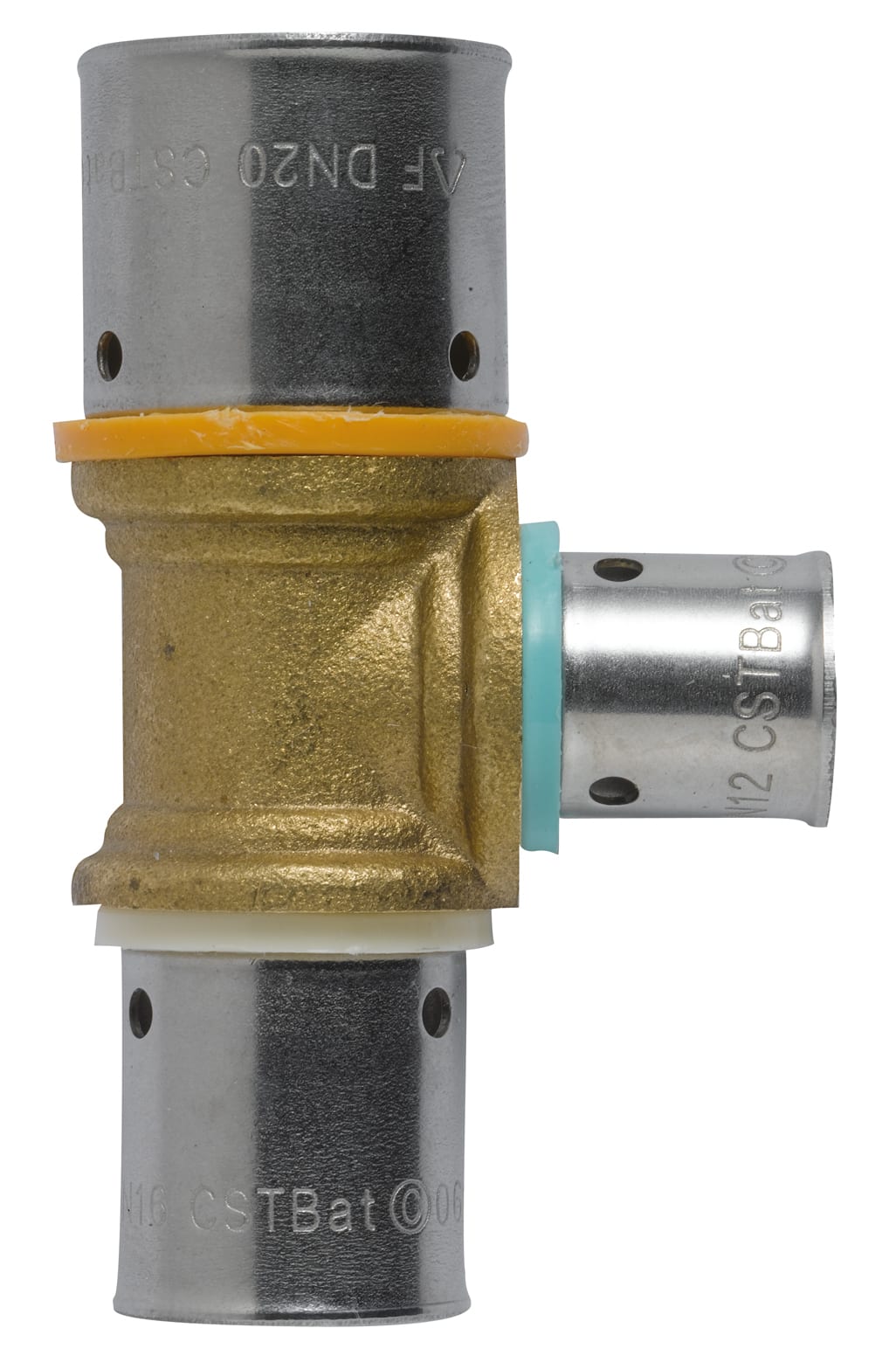 THERMACOME - Té réduit PER à sertir DN25-20-20 - Sachet de 2 pièces