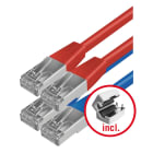 ESYLUX - Jeu de câbles RJ45, 5 m pour Tunable White, 4x rouges / 4x bleus
