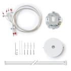 ESYLUX - Set de suspension avec tube central (série SVENJA), longueur 1000 mm