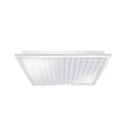 ESYLUX - Luminaire LED à montage intégré au plafond, 4000K, diffuseur prismatique