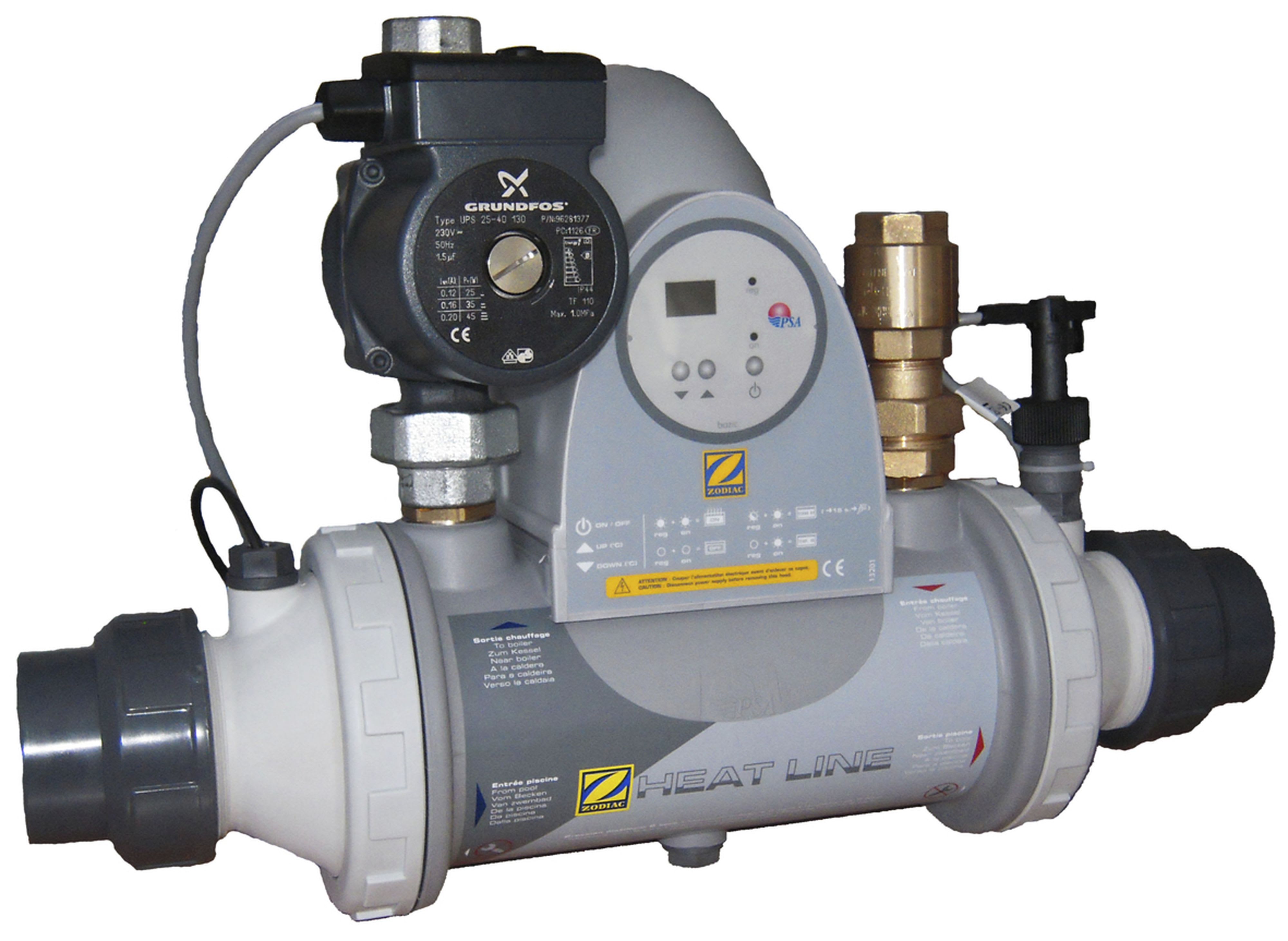 Zodiac - Echangeur Piscine Zodiac Heat Line 40 + Avec Circulateur