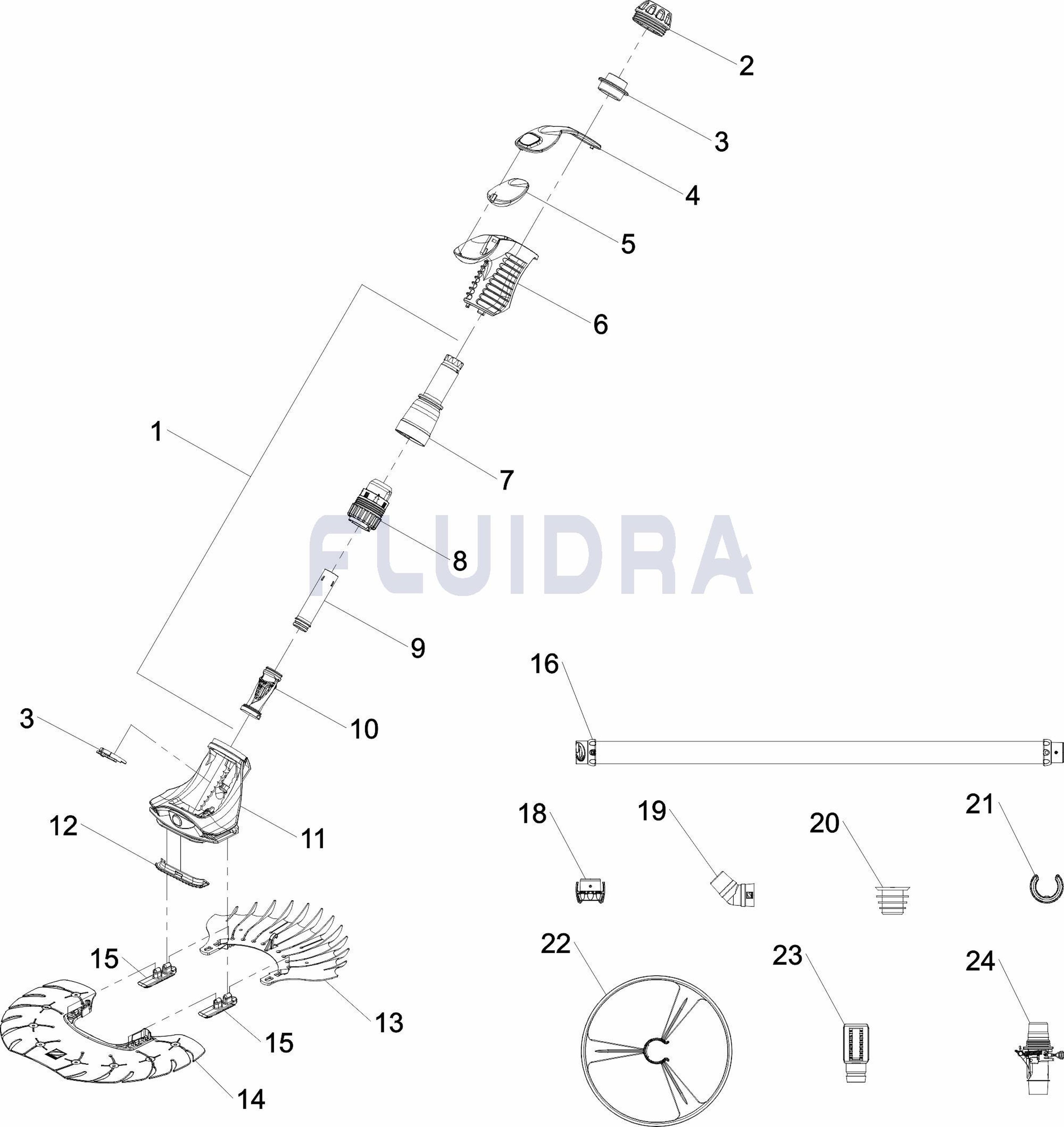 Zodiac - Robot Piscine Hydraulique T5 Duo Pour Piscine Enterrées Ou Hors Sol Max 12X6M