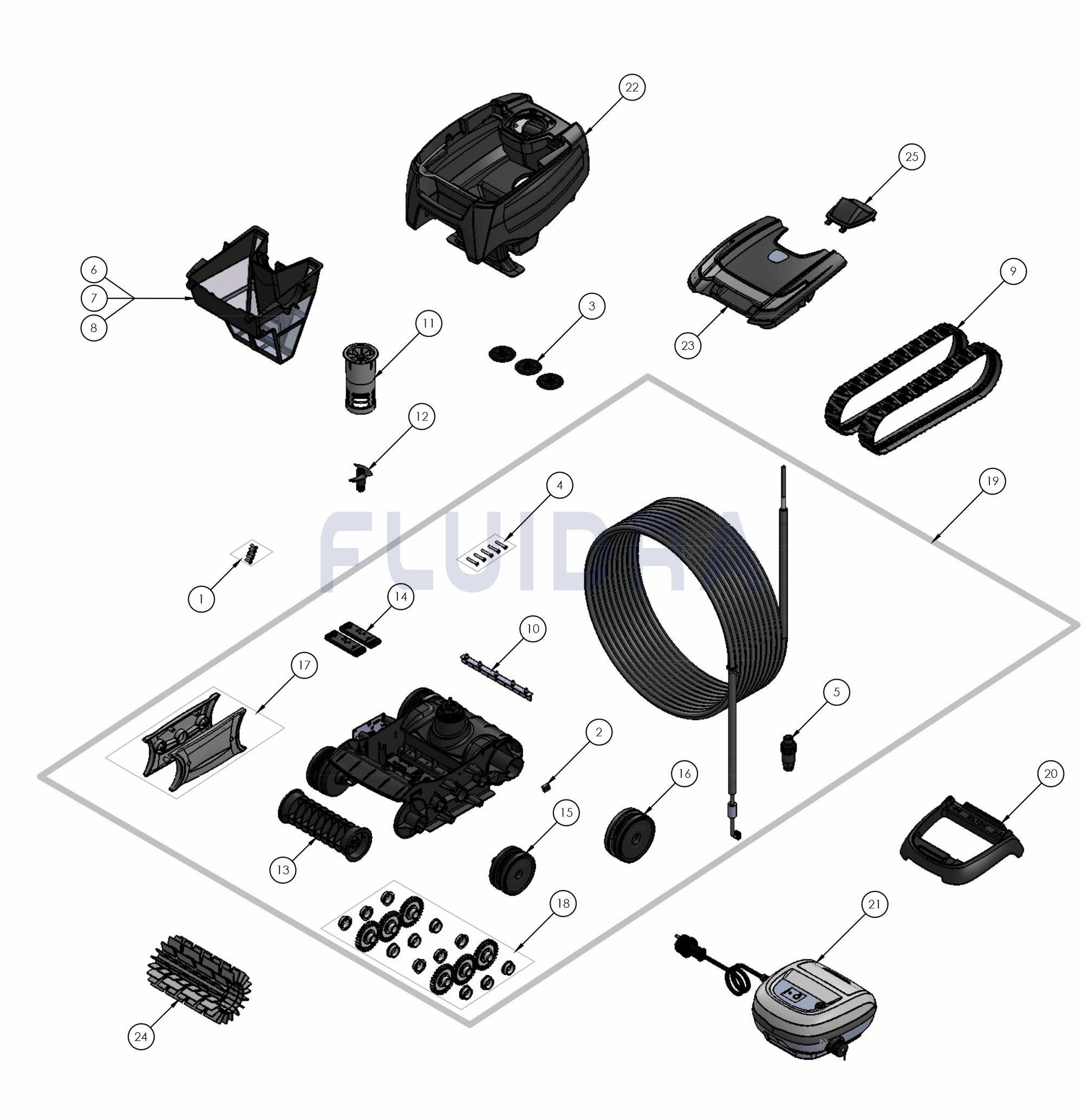 Zodiac - Robot Électrique Zodiac Tornax Ot2100 Pour Piscine Max 8X4M