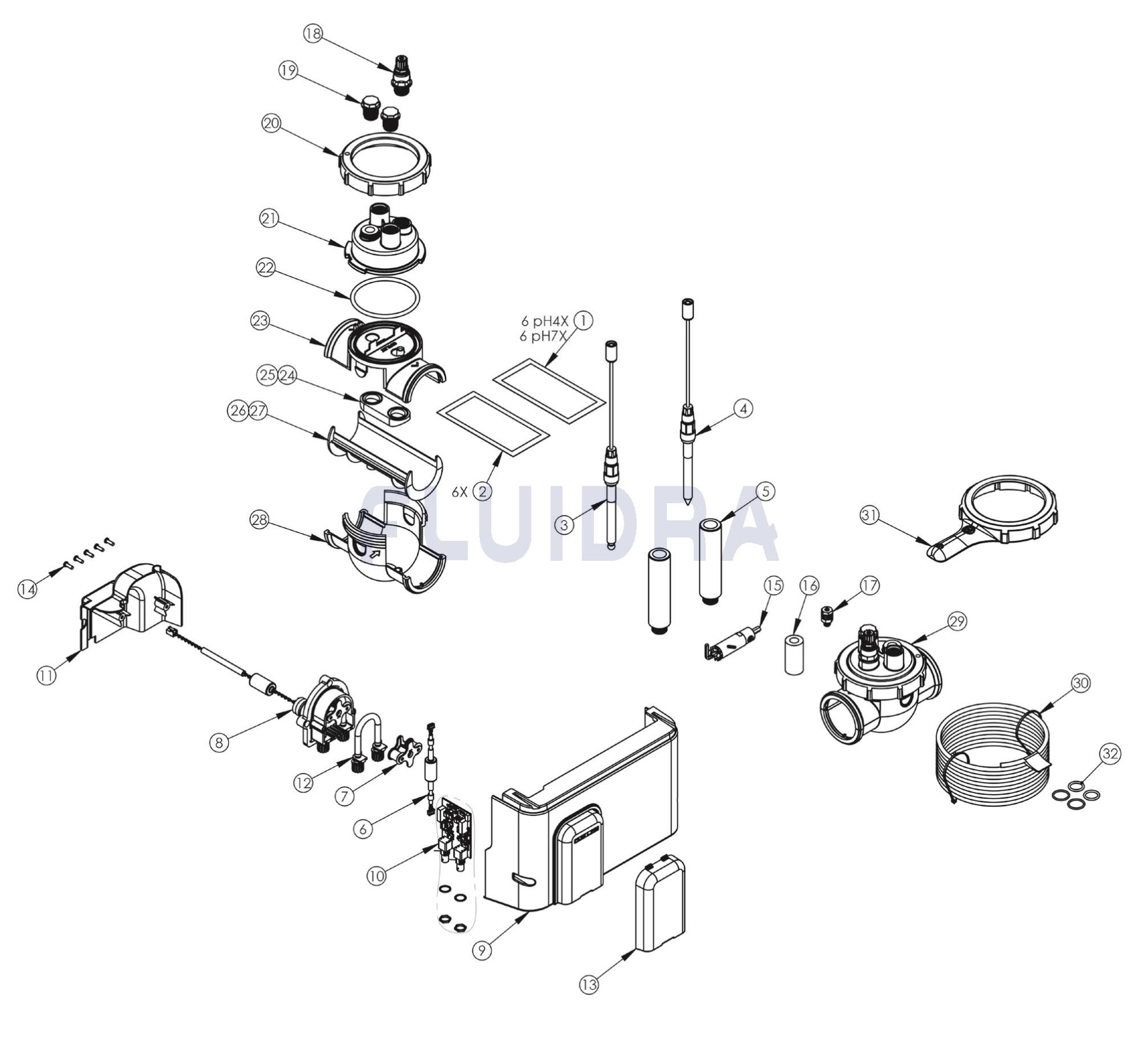 Zodiac - Dual Link, Mod Evolutif Electrolyseur ES, Analyse Dose Le PH Le Redox De L'Eau