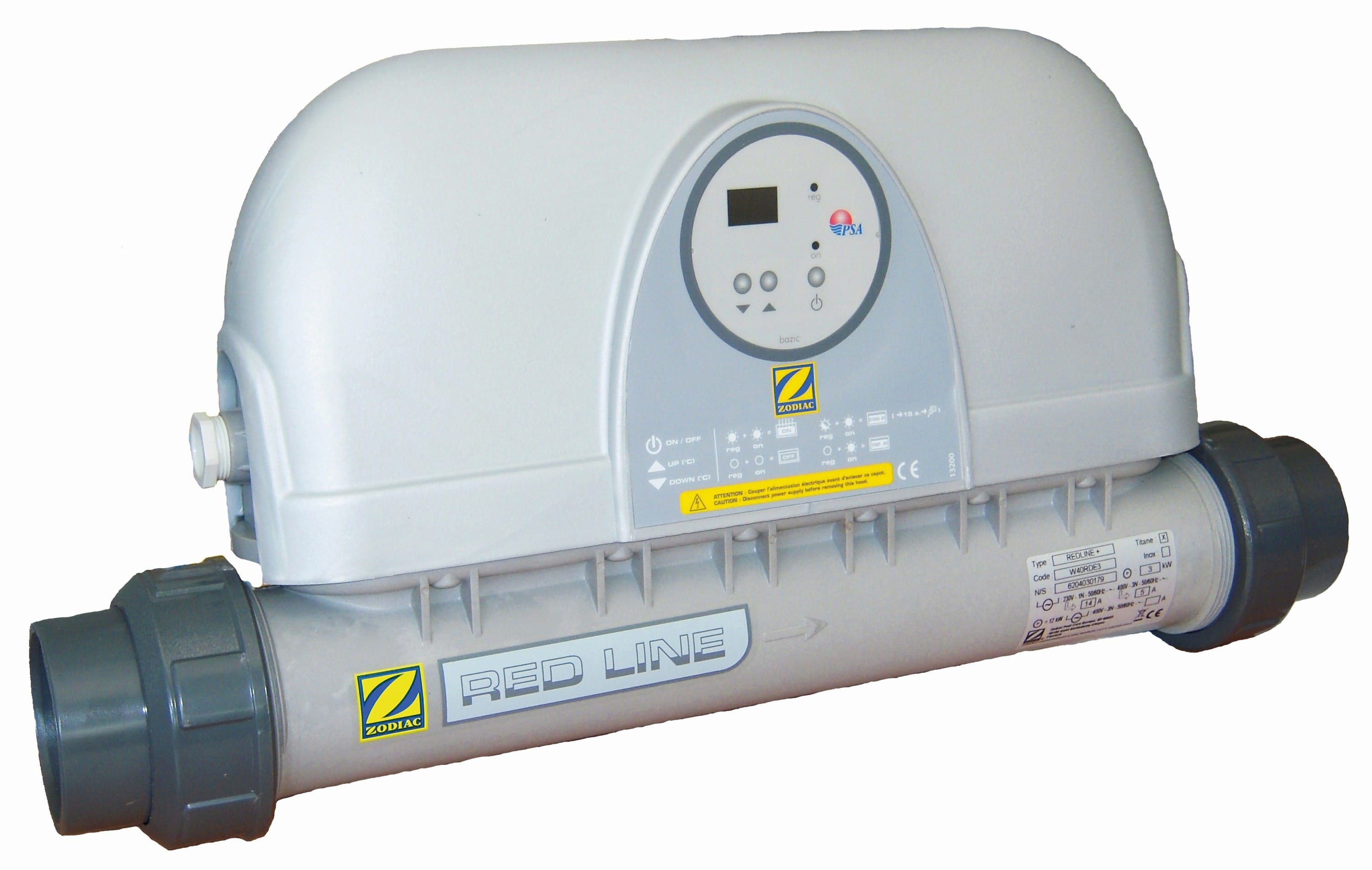 Zodiac - Rechauffeur Piscine Zodiac Red Line 12 Kw Triphasé Bassin Max 80M3 (400V)