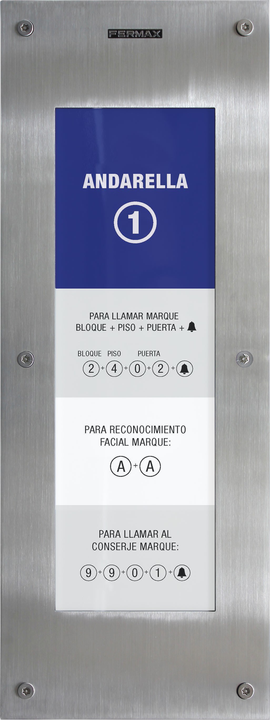 FERMAX - TABLEAU DE NOMS MARINE MEET