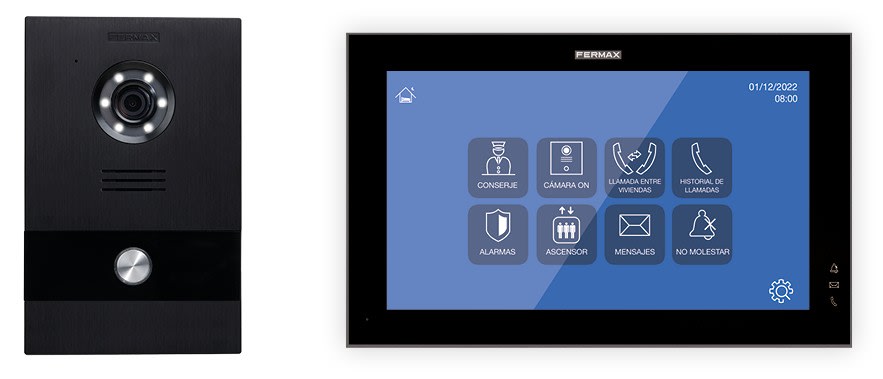 FERMAX - KIT VIDEO MEET 1BP WIT 10" NOIR