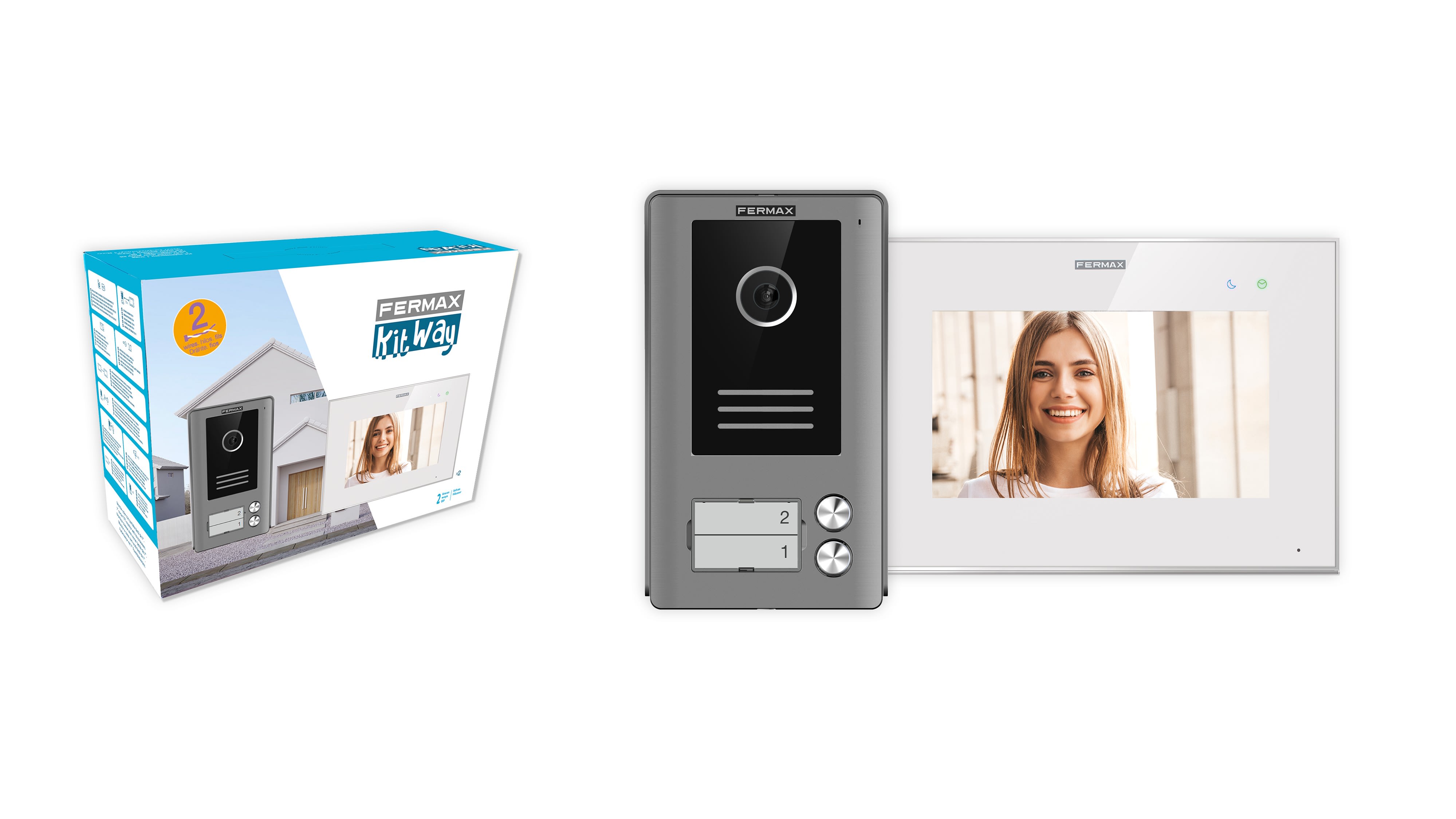FERMAX - KIT VIDEO WAY 7" 2BP