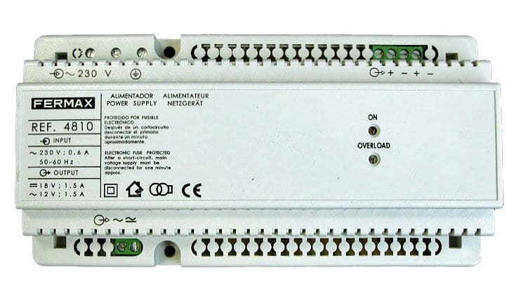 FERMAX - ALIMENTATION 18Vdc/1,5A-12Vac/1,5A