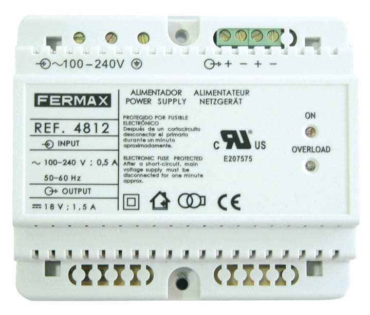 FERMAX - ALIMENTATION VIDÉO 18Vdc/1,5A
