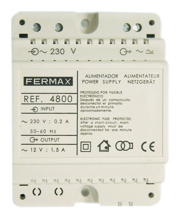 FERMAX - ALIMENTATION 12Vac/1,5A. DIN4