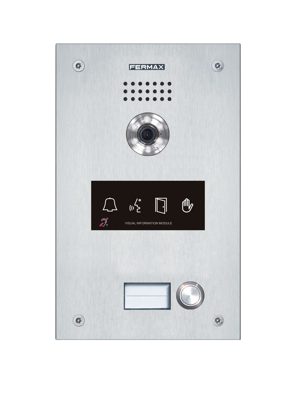 FERMAX - PLATINE KIT VIDEO MARINE DUOX PLUS 1L AVEC MODULE PMR ET BA