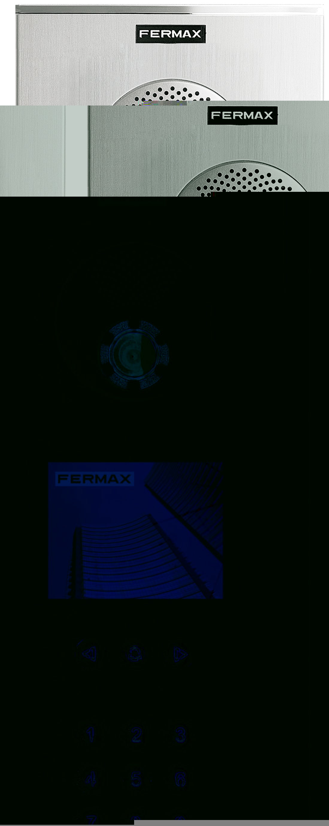 FERMAX - PLATINE VIDÉO CITY DIGITALE EXTRA DUOX PLUS S8
